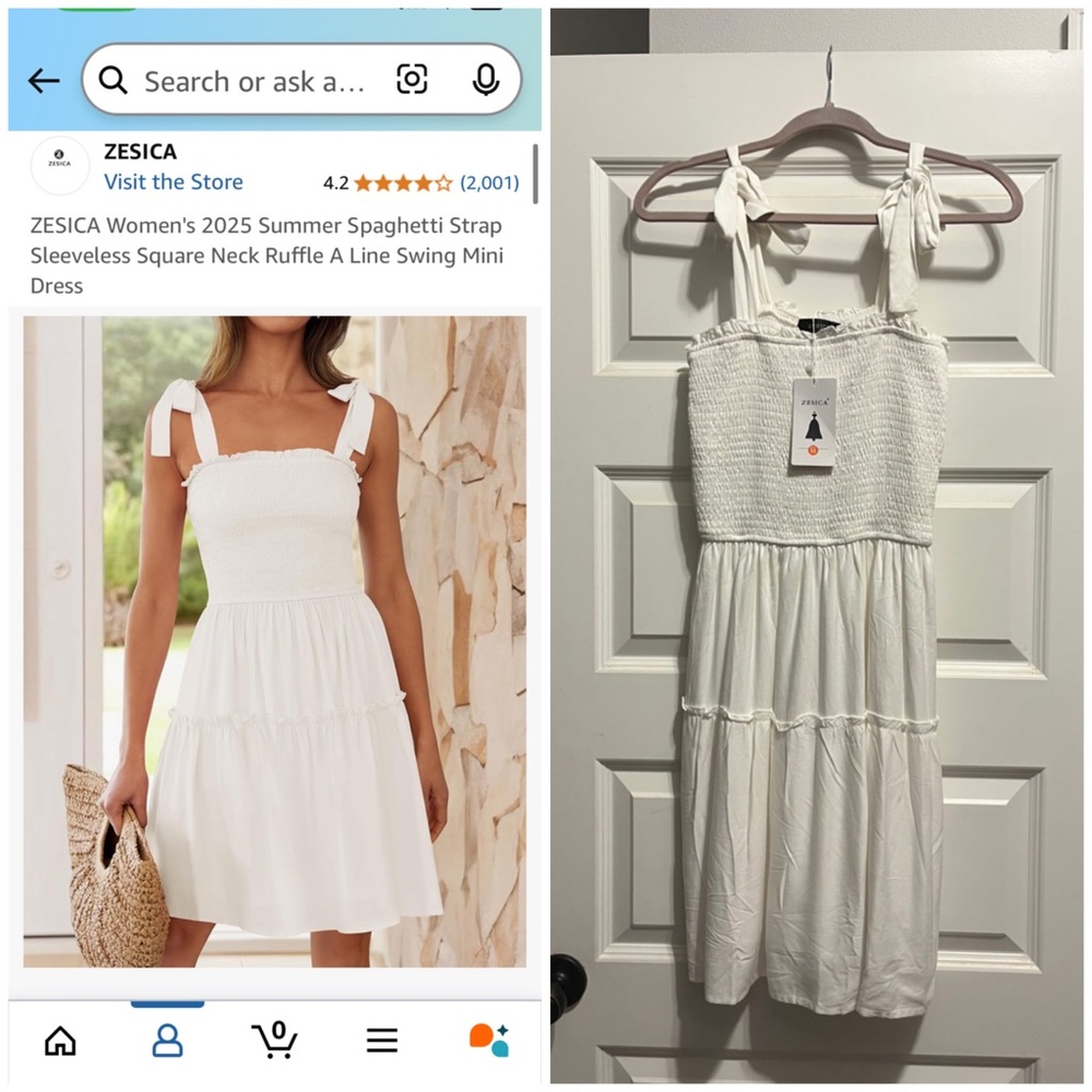 White summer dress